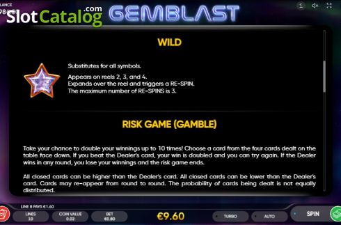 Скрин7. Gemblast (Endorphina) слот