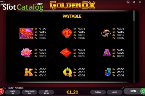 Скрин6. Golden Ox (Endorphina) слот
