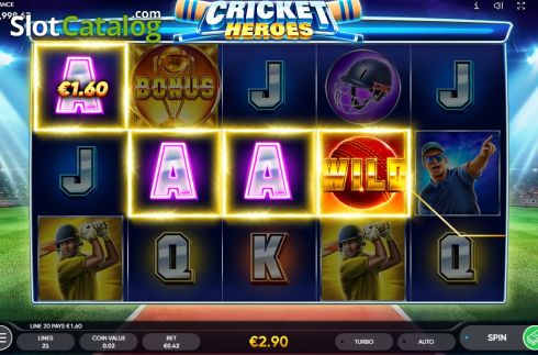 Скрин3. Cricket Heroes слот