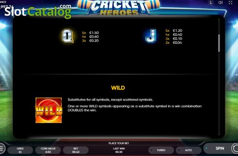Скрин8. Cricket Heroes слот