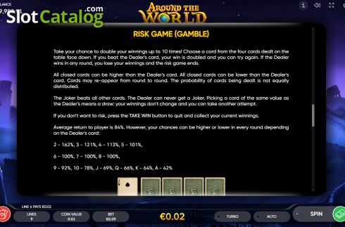 Скрин5. Around The World (Endorphina) слот