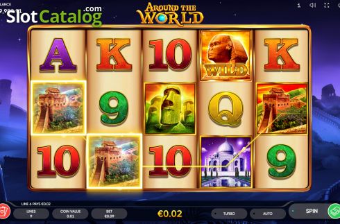 Скрин3. Around The World (Endorphina) слот