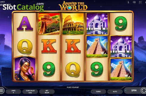 Скрин2. Around The World (Endorphina) слот