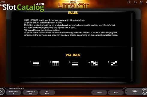 Скрин6. 2021 Hit Slot слот