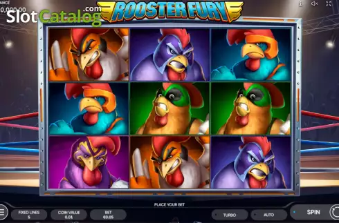 Скрин2. Rooster Fury слот
