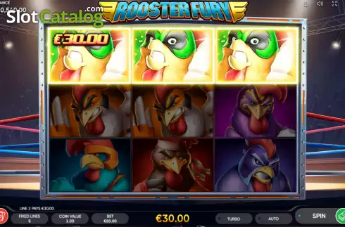 Скрин3. Rooster Fury слот