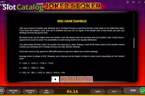 Скрин6. Joker Stoker слот