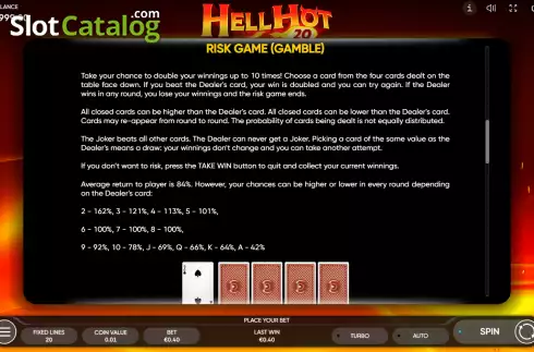 Скрин6. Hell Hot 20 слот