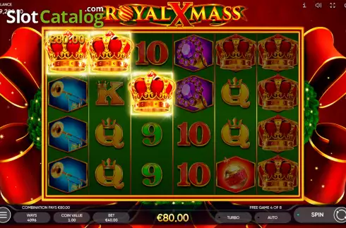Скрин3. Royal Xmass слот