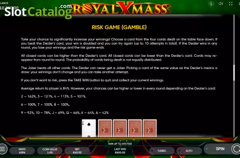 Скрин8. Royal Xmass слот