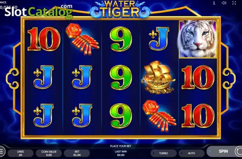 Скрин2. Water Tiger слот