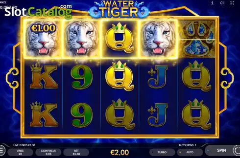 Скрин3. Water Tiger слот
