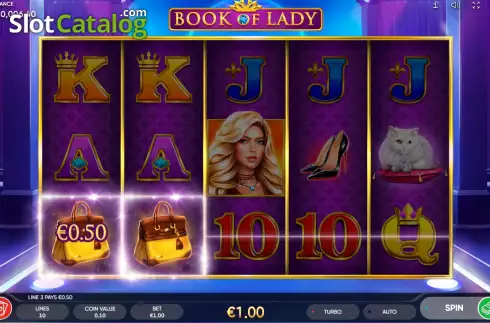 Скрин3. Book of Lady слот