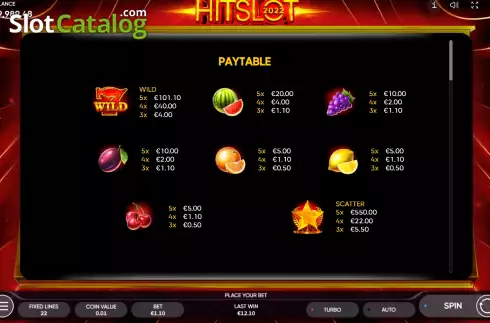 Скрин6. 2022 Hit Slot слот