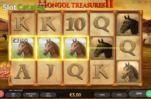 Скрин5. Mongol Treasures II: Archery Competition слот