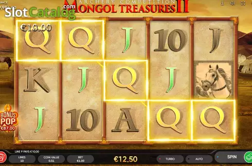 Скрин4. Mongol Treasures II: Archery Competition слот