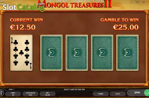 Скрин6. Mongol Treasures II: Archery Competition слот