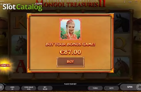 Скрин7. Mongol Treasures II: Archery Competition слот