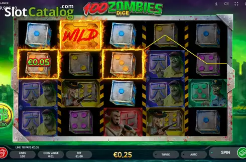 Скрин3. 100 Zombies Dice слот