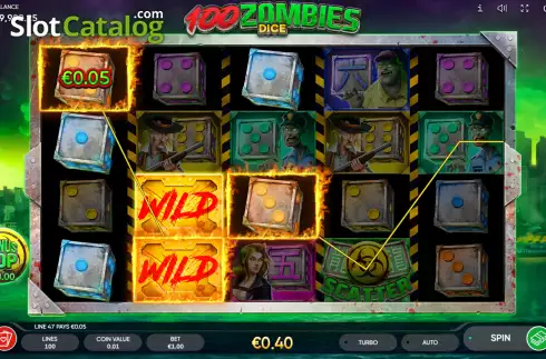 Скрин4. 100 Zombies Dice слот