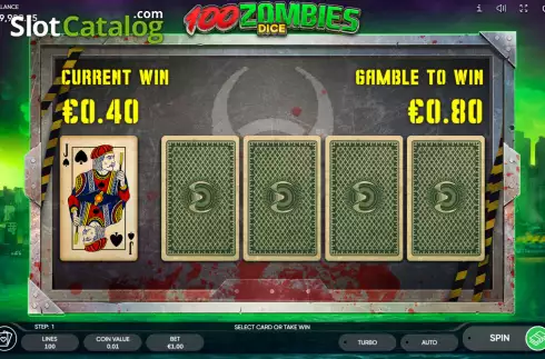 Скрин5. 100 Zombies Dice слот
