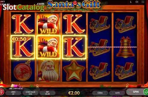 Скрин3. Santa’s Gift (Endorphina) слот