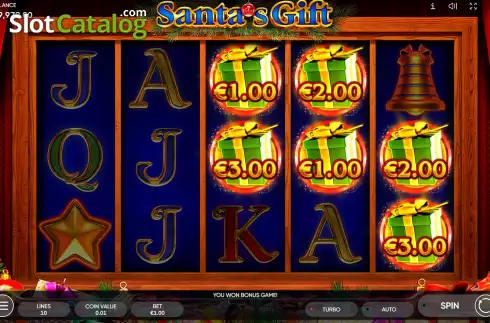 Скрин5. Santa’s Gift (Endorphina) слот