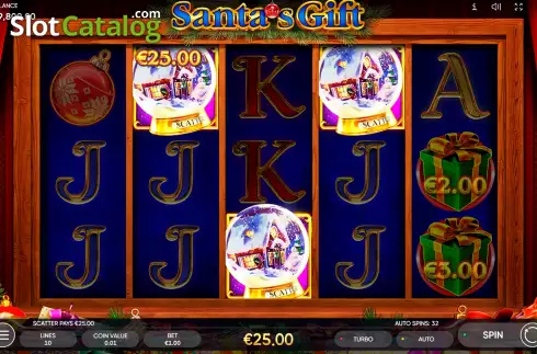 Скрин9. Santa’s Gift (Endorphina) слот