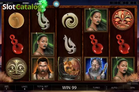 Free spins screen 1. Maori слот