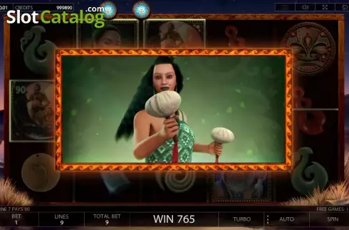 Free spins screen 2. Maori слот