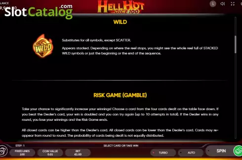 Скрин7. Hell Hot Dice 100 (Endorphina) слот