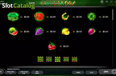 Скрин6. Green Slot слот