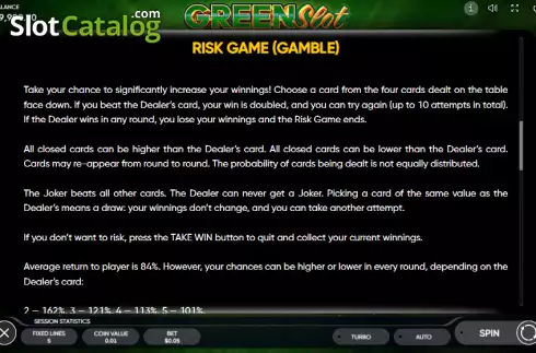 Скрин8. Green Slot слот