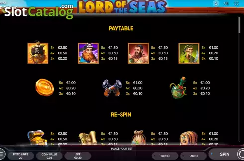 Скрин8. Lord of the Seas (Endorphina) слот