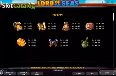 Скрин9. Lord of the Seas (Endorphina) слот