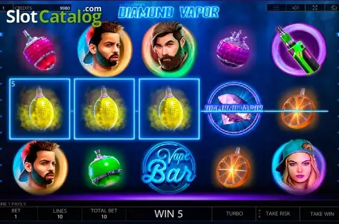 Скрин8. The Diamond Vapor слот