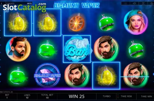 Скрин9. The Diamond Vapor слот
