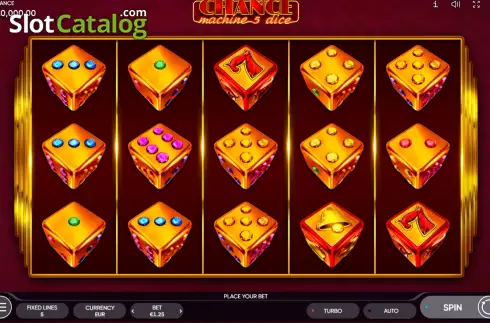 Скрин2. Chance Machine 5 Dice слот