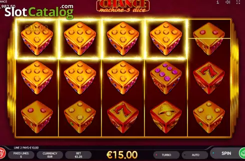 Скрин3. Chance Machine 5 Dice слот