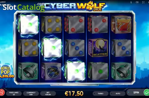 Скрин3. Cyber Wolf Dice слот