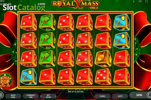 Скрин2. Royal Xmass Dice слот