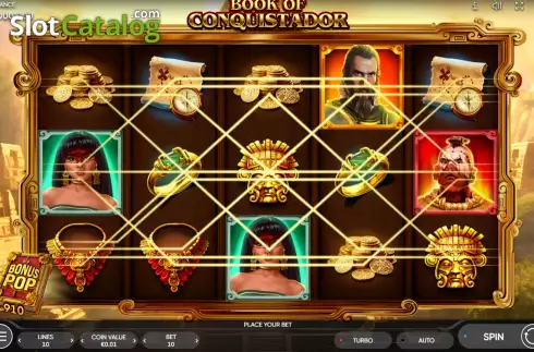 Скрин2. Book of Conquistador слот