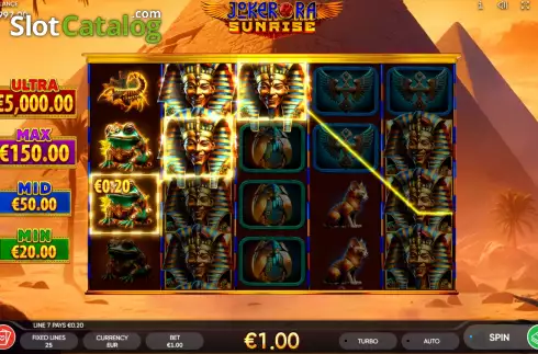 Скрин3. Joker Ra: Sunrise слот