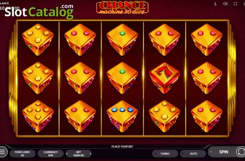 Скрин2. Chance Machine 20 Dice слот
