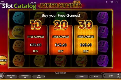 Скрин3. Joker Stoker Dice слот