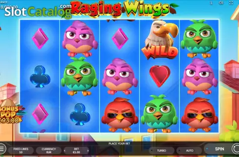 Скрин2. Raging Wings слот