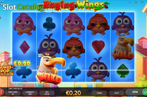 Скрин3. Raging Wings слот
