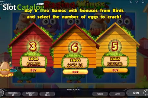 Скрин6. Raging Wings слот
