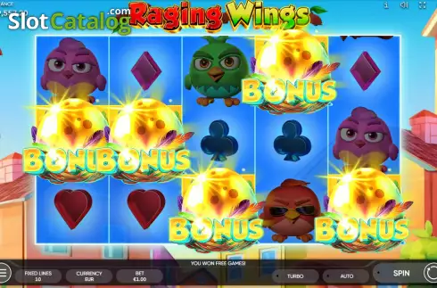 Скрин7. Raging Wings слот