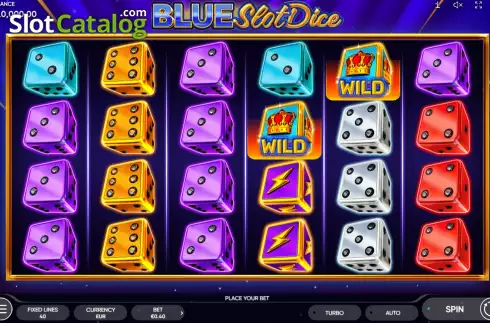Скрин2. Blue Slot Dice слот